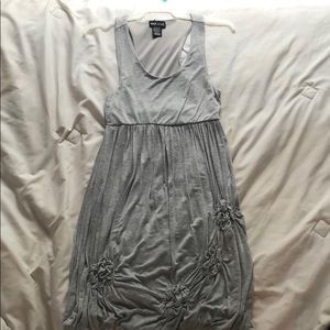 Grey wet seal dress with floral detailing